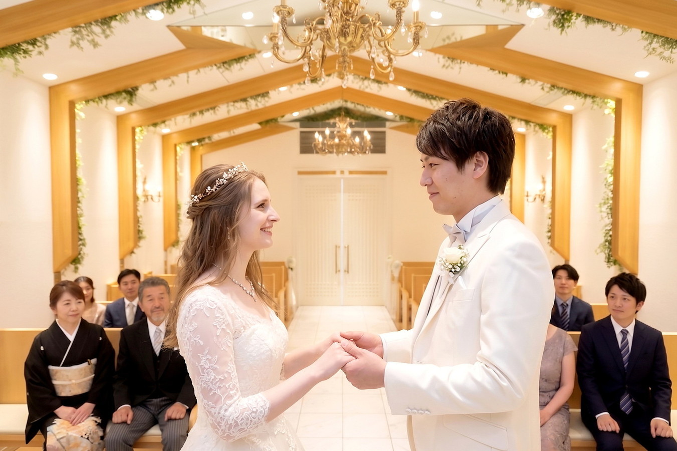 名古屋 チャペルフォト ウェディング家族婚ならでは人気ショット