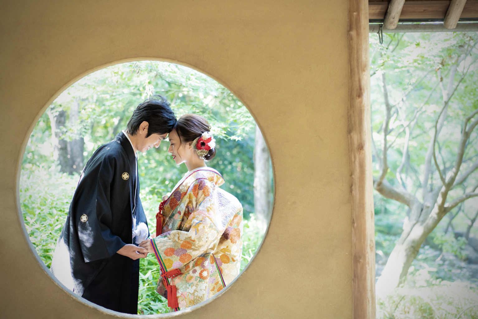 名古屋 徳川園での和装ロケーションフォト