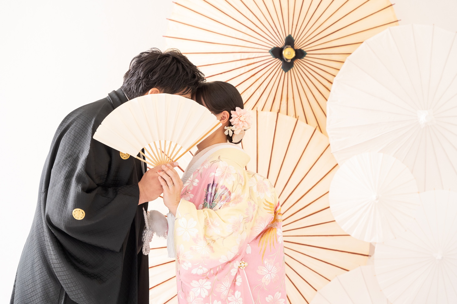 名古屋和装スタジオ,お顔隠しショット