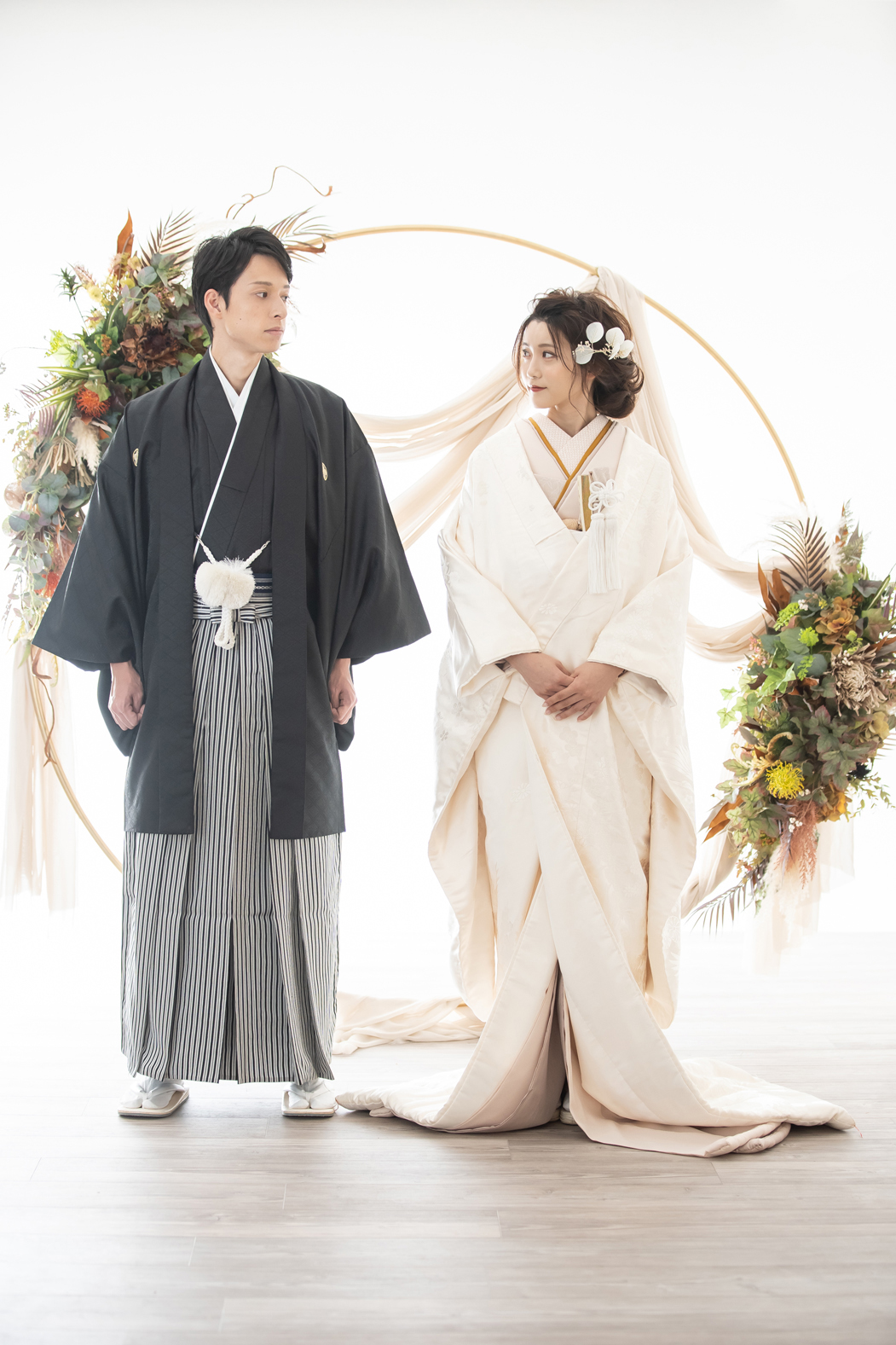 和装スタジオ前撮り｜白無垢の花嫁