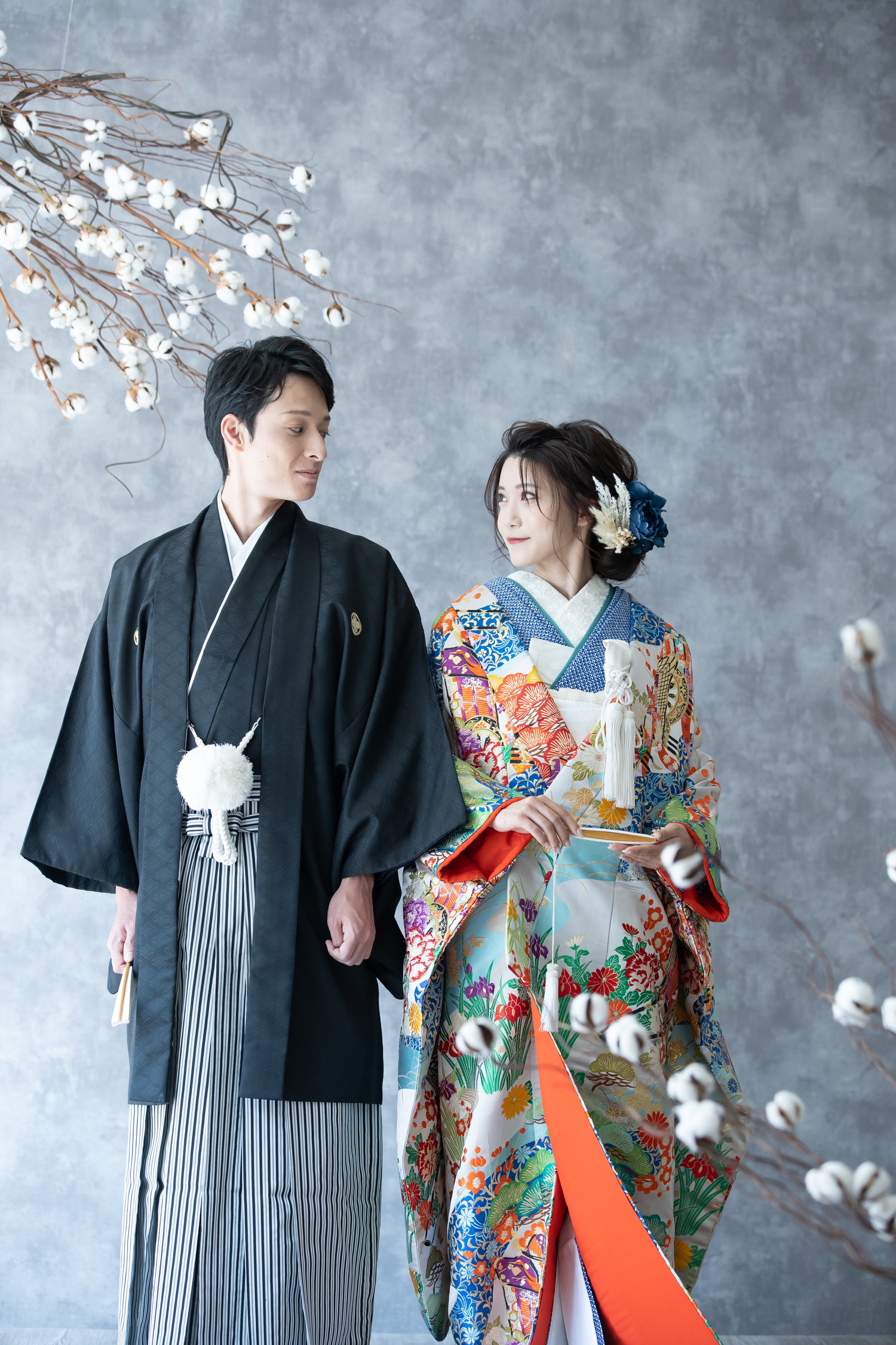 和装スタジオ前撮り｜色打掛の花嫁